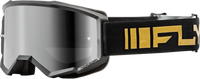 Zone Goggle Black/Gold W/ Silver Mirror/Smoke Lens