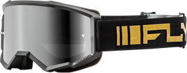 Zone Goggle Black/Gold W/ Silver Mirror/Smoke Lens
