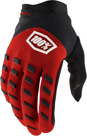 100% Airmatic Gloves - Red/Black - Small 10000-00025