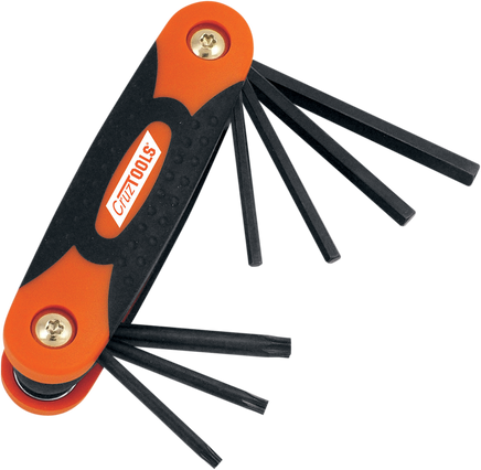 CRUZTOOLS Key Set - Hex/Torx - Folding FHT1