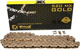 PROX 520 MX Chain - Gold - 120 Link 07.RC520120CG