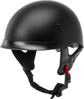 Hh 65 Half Helmet Full Dressed Matte Black