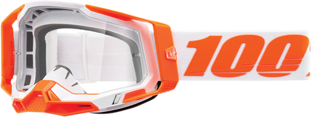 100% Racecraft 2 Goggle - Orange - Clear Lens 50009-00013