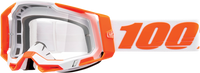 100% Racecraft 2 Goggle - Orange - Clear Lens 50009-00013