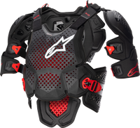 ALPINESTARS A-10 v2 Full Roost Guard - Black/Red - M/L 6700523-1431-ML