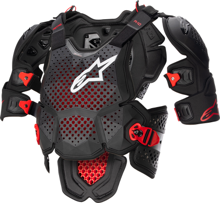 ALPINESTARS A-10 v2 Full Roost Guard - Black/Red - M/L 6700523-1431-ML