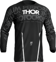 THOR Pulse Mono Jersey - Black/White - Large 2910-7099