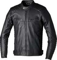 Roadster Air Ce Jacket Black Leather Lg