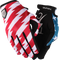 THRASHIN SUPPLY CO. Stars & Bolts Stealth Gloves - Red/Blue - Medium SV1-12-09