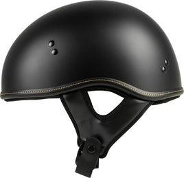 .357 Solid Half Helmet Matte Black