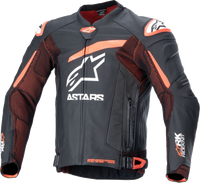 ALPINESTARS GP Plus R v4 Rideknit? Leather Jacket - Black/Red Fluo/White