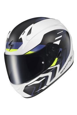 Exo R320 Full Face Helmet Alchemy White/Blue/Hi Viz Sm