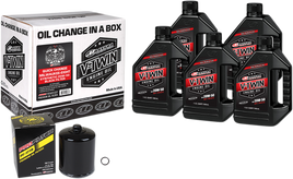 MAXIMA RACING OIL Quick Change M8 Synthetic 20W-50 Oil Change Kit - Black Filter 90-129015PB