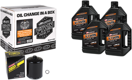 MAXIMA RACING OIL Evo/Sportster Quick Oil Change Kit - Black Filter 90-069014PB