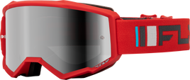Zone Goggle Red/Charcoal W/ Silver Mirror/Smoke Lens