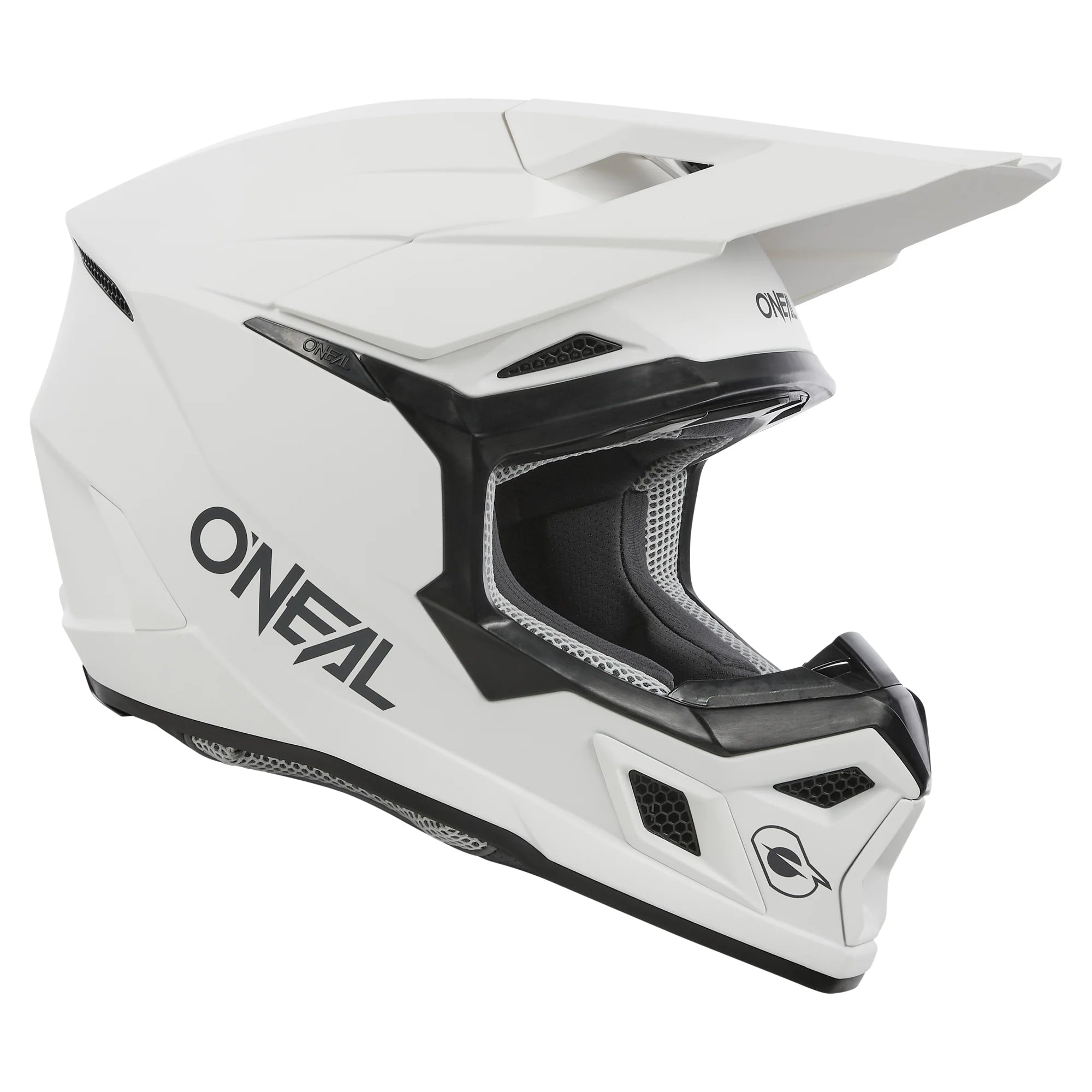 O'neal 3 SRS Solid White MX Helmet| Santa Clara Cycle O'neal 3 SRS Solid White MX Helmet| Santa Clara Cycle