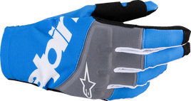 ALPINESTARS Techstar MX Gloves - Black/Blue - Santa Clara Cycle