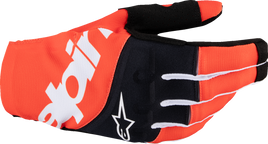 ALPINESTARS Techstar MX Gloves - Black/Hot Orange - Santa Clara Cycle
