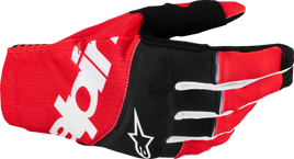 ALPINESTARS Techstar MX Gloves - Black/Bright Red - Santa Clara Cycle