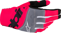 ALPINESTARS Techstar MX Gloves - Black/Fluo Pink