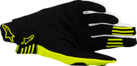 ALPINESTARS Techstar MX Gloves - Black/Fluo Yellow