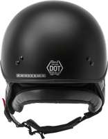 Hh 65 Half Helmet Full Dressed Matte Black