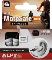 ALPINE HEARING PROTECTION MotoSafe Earplugs - Tour 111.23.110