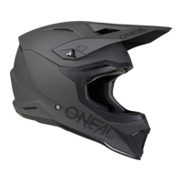 O'neal 4 SRS Solid Gray / Black MX Helmet