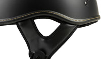 .357 Solid Half Helmet Matte Black