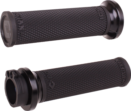 ODI Ruffian Lock-On Street Grips - Cable - Black/Black V30HCWB-B