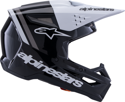 ALPINESTARS SM3 Helmet - Radium - Gloss Black/White/Gray - Small 8300826-1546-S