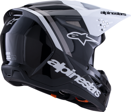 ALPINESTARS SM3 Helmet - Radium - Gloss Black/White/Gray - Small 8300826-1546-S