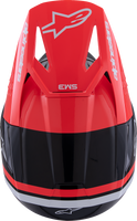 ALPINESTARS SM3 Helmet - Radium - Gloss Black/Red Fluo/White - Medium 8300826-1553-M