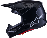 ALPINESTARS SM7 Helmet - Solid - Gloss Black - Small 8301426-1180-S