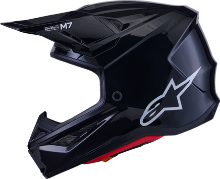 ALPINESTARS SM7 Helmet - Solid - Gloss Black - Small 8301426-1180-S