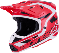 ALPINESTARS SM7 Helmet - Deed - Gloss Red/Black/White - XS 8302426-3139-XS