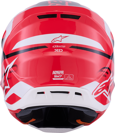 ALPINESTARS SM7 Helmet - Deed - Gloss Red/Black/White - XS 8302426-3139-XS
