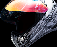 ICON Domain* Helmet - Nouveau - Silver - Medium 0101-18525