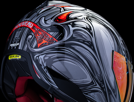 ICON Domain* Helmet - Nouveau - Silver - Large 0101-18526