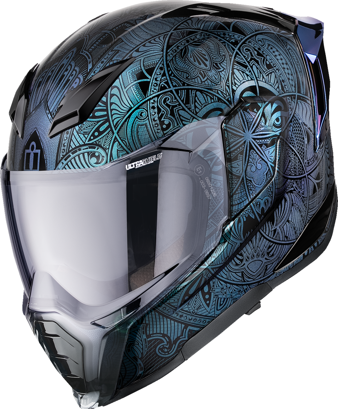 icon airflite helmet blue Ultraflite* - Opal Mandala - MIPS? - Triathlon and Aerodynamic Road BOMB D chin straps are Helmet Size:L 22-24 inches