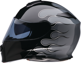 Z1R Solaris 2.0 Modular Helmet - Flame - Black/Gray - Small 0100-2653