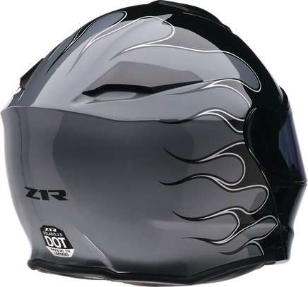 Z1R Solaris 2.0 Modular Helmet - Flame - Black/Gray - Small 0100-2653