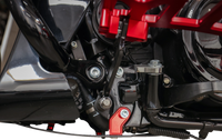 THRASHIN SUPPLY CO. Skid Plate - Carbon Fiber/Forged - With Red Brackets - FLHX/FLTRX TSC-3035-2