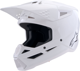 Sm3 Solid Helmet White Glossy Lg