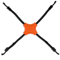 Tack Strap 4 Way Bungee 2/Pk Orange