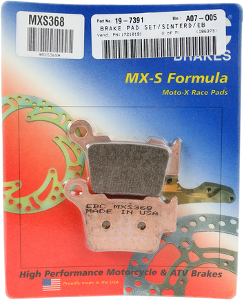 EBC MXS Brake Pads MXS368