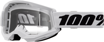 Strata 2 Goggle White Clear Lens