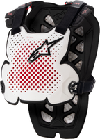 A 1 Chest Protector White/Black/Red Xl/2x