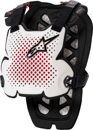 A 1 Chest Protector White/Black/Red Xl/2x