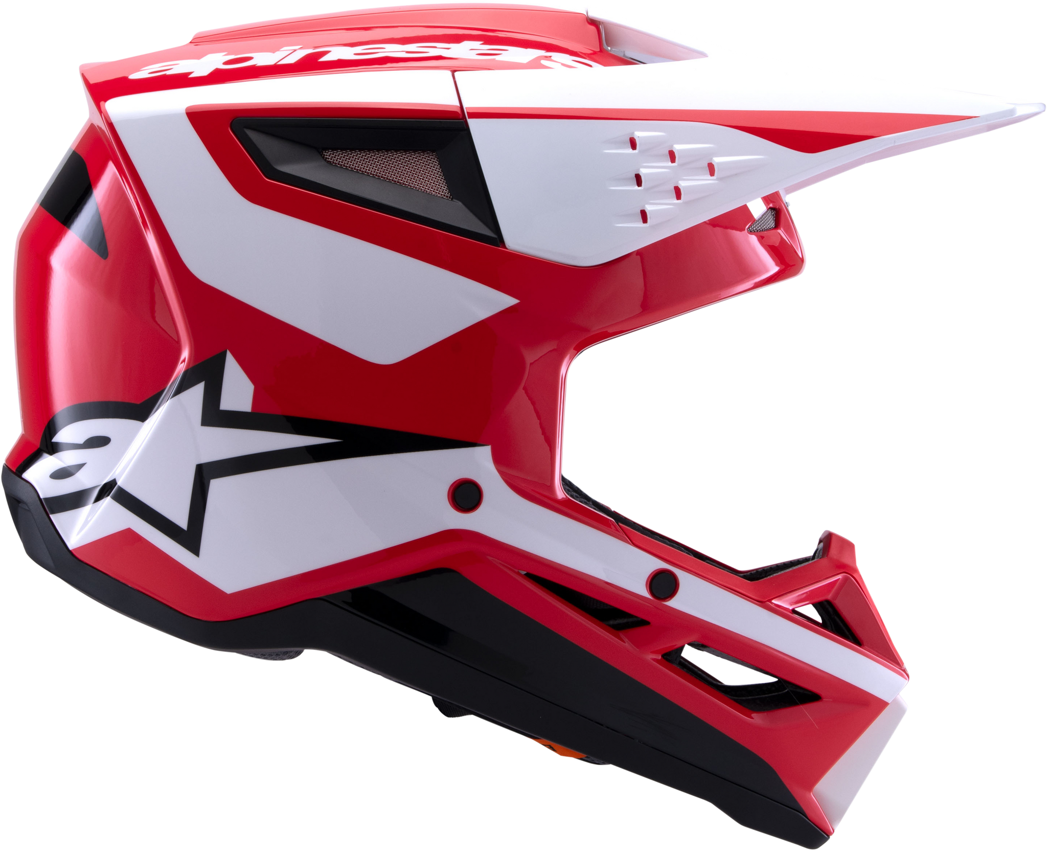 alpinestars bike helmet Alpinestars Sm3 Heat Helmet Red/White/Black Glossy| Santa Clara Cycle